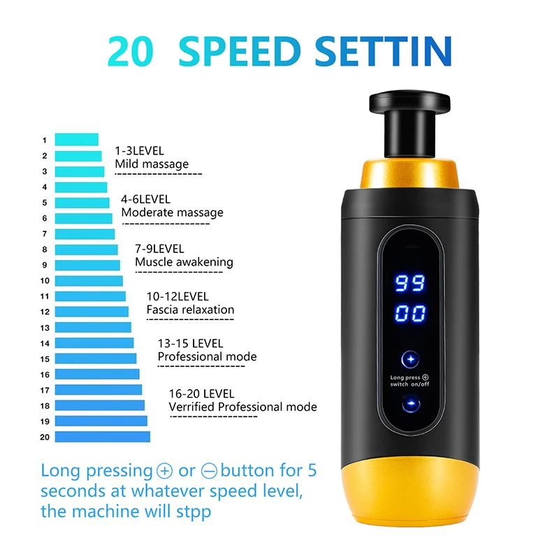 24V Профессиональный Массажный пистолет массажер для тела и шеи глубокая мышечная