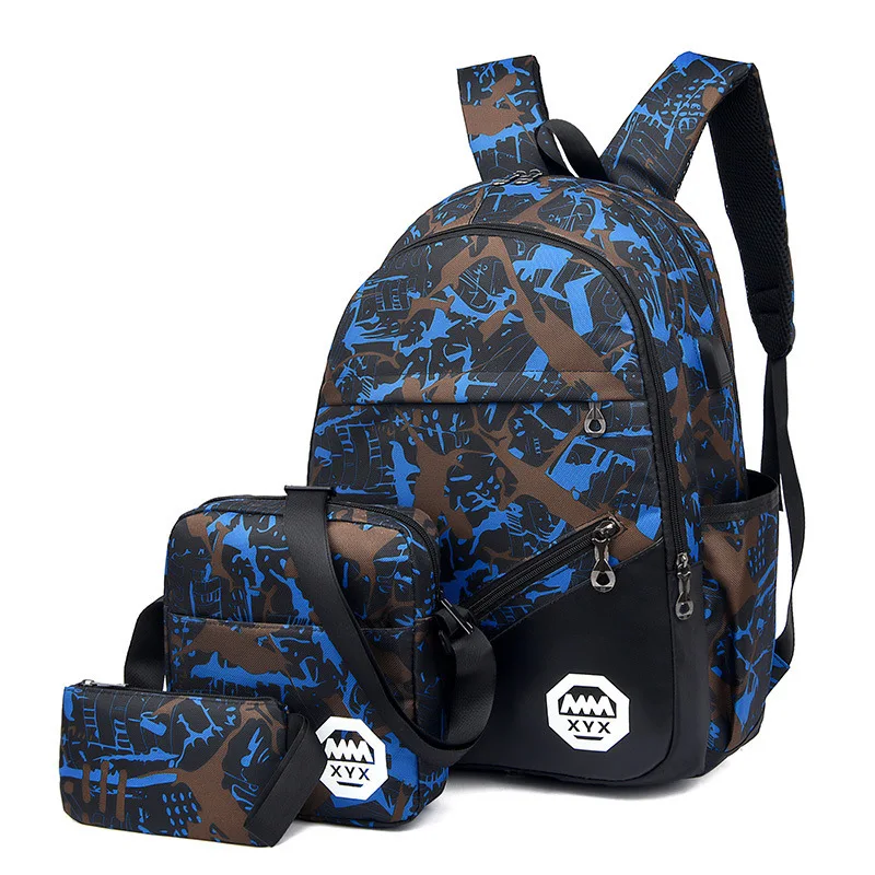 Рюкзак детский Нейлоновый из 3 предметов школьные ранцы для мальчиков | Багаж и