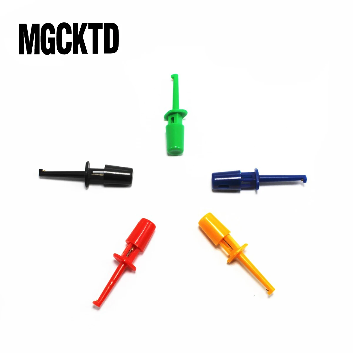 100 шт. 1 7 ''мультиметр провод комплект тест крюк зажим Захваты зонд SMT / SMD IC D20