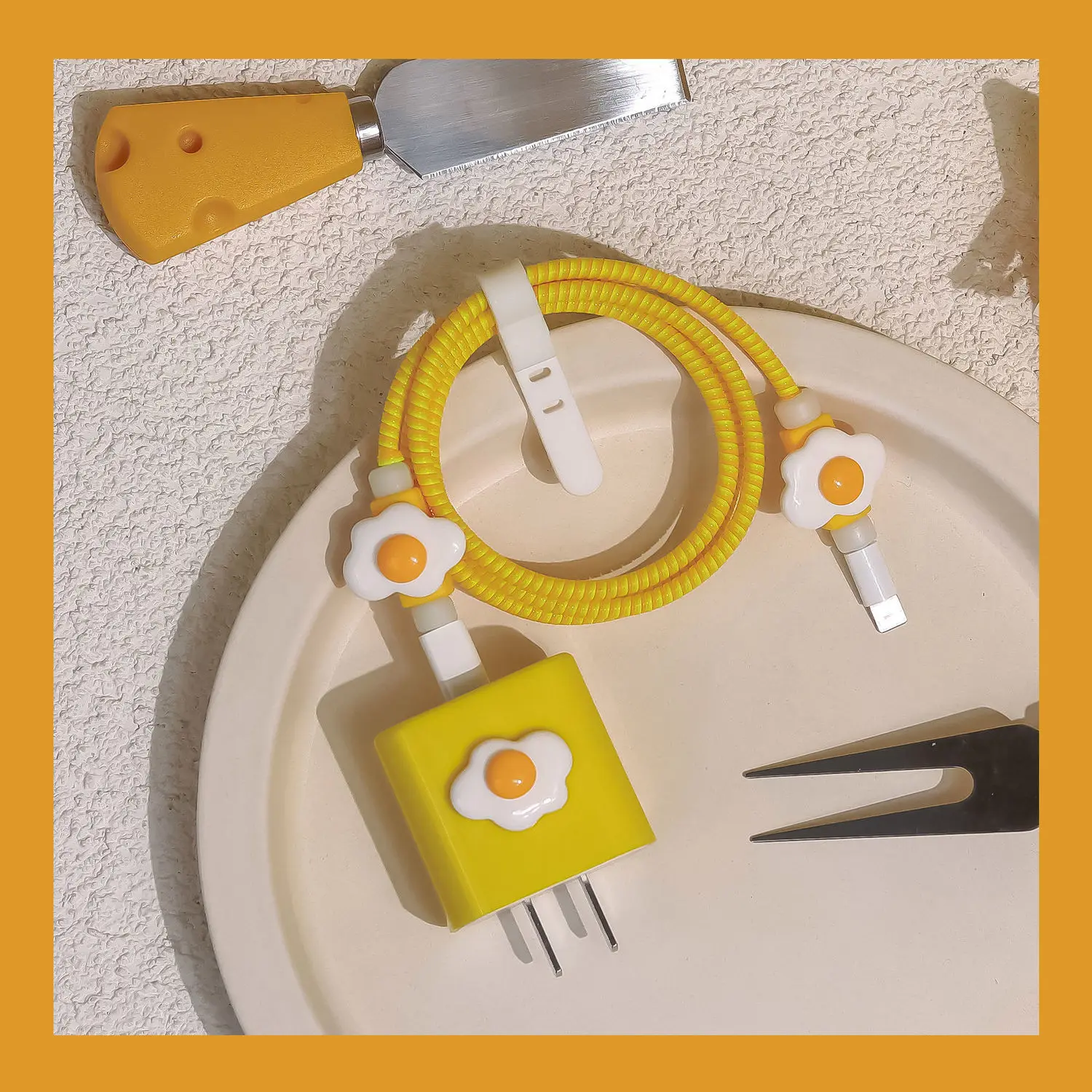 Новый мультяшный защитный чехол для зарядного кабеля Iphone штепсельная Вилка