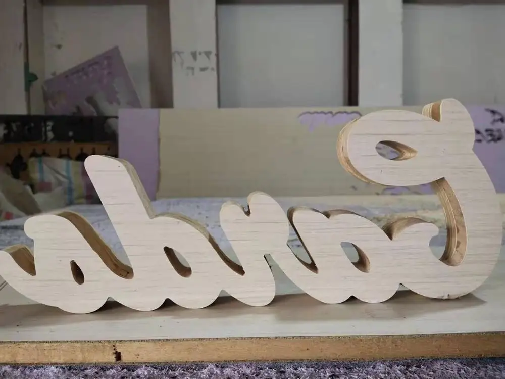 

Wooden Letters Alphabet LED Lamp Sign Marquee Light Up Night LED Grow Light Wall Decoration For Bedroom Wedding Ornaments Lights