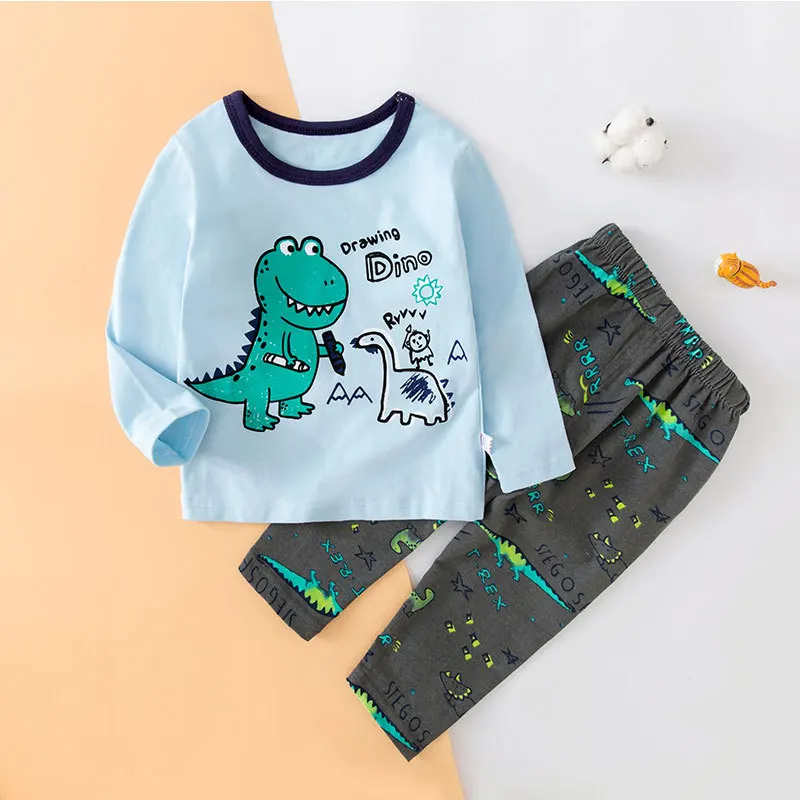 Детская Пижама SAILEROAD в виде экскаватора детская одежда для сна мальчиков