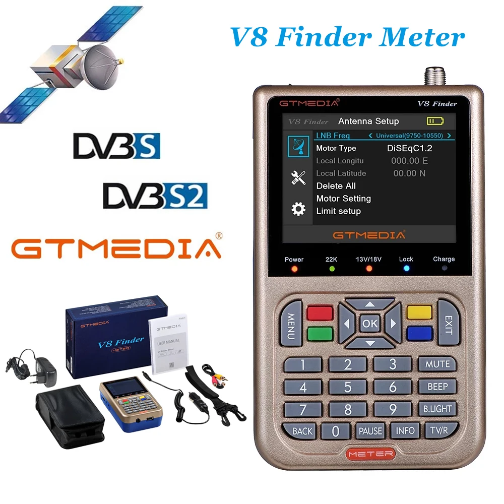 Новый GTMEDIA V8 Finder цифровой спутниковый ТВ-сигнал HD 1080P DVB-S2/S/S2X ресивер высокой