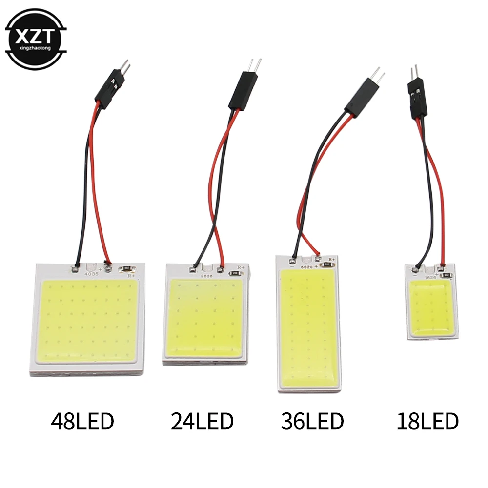 

1pcs Festoon LED COB Signal Bulbs 31mm 36mm 39mm 41/42mm C5W 168 Car Interior Reading Lights T10 White Dome License Plate Lamp