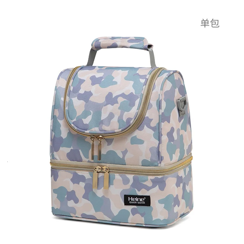 Camouflage Set Изоляционная сумка для грудного молока, охладитель для молокоотсоса, для хранения, рюкзак для беременных, двойной слой, свежая бутылочка для кормления, Офисные Сумки для мам - Цвет: Camouflage Set