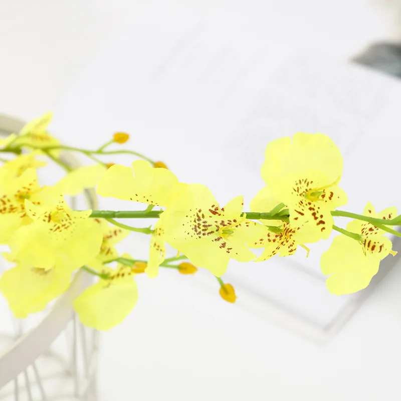 

Artificial Simulation High Quality Silk Oncidium Butterfly Orchid Orchid Flowers Suitable For Hotel Wedding Home Decoration