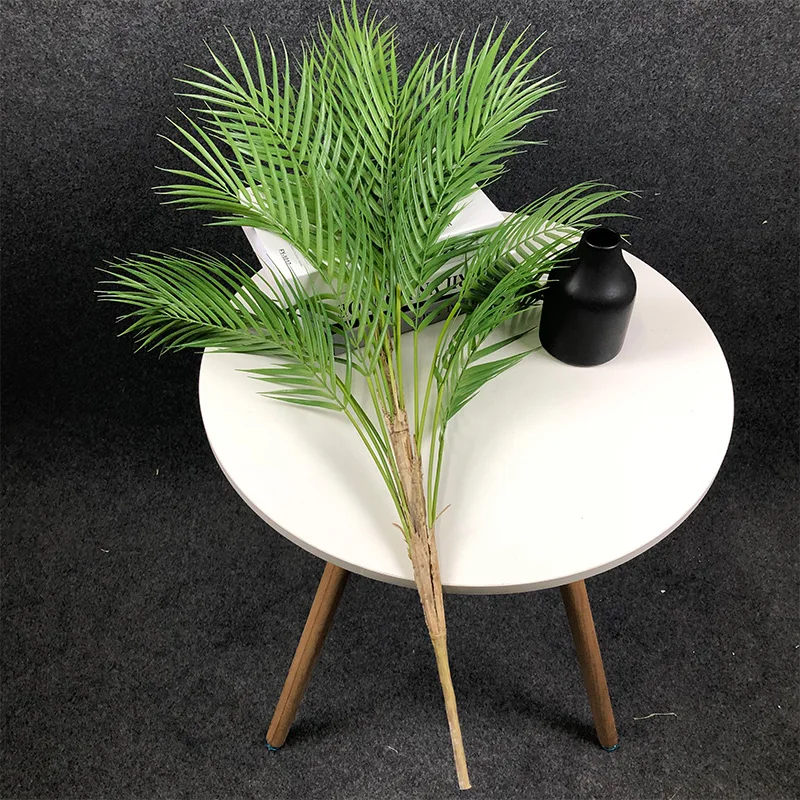 

80-125cm Tropical Plants Large Artificial Palm Tree Branch Floor Fake Monstera Plastic Palm Leaves For Home Garden Wedding Decor