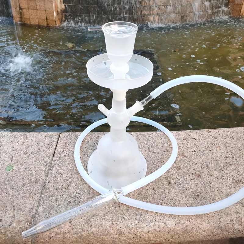 Полный комплект белого цвета матовое стекло кальян наргиле для al fakher chicha с 16 цветов светодиодный светильник дистанционное управление
