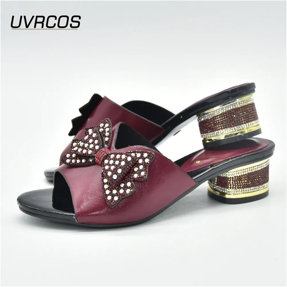 Comfortable Luxery New Nigerian Women Wedding Shoes Decorated With Shoes Women Plus Size Women Shoes37-43 High Heels Sexy Ladies