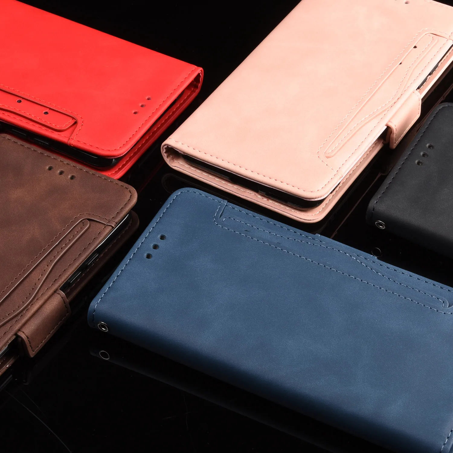

For WIKO Y62 Flip Type Phone Case WIKO Y62 Folding Leather Multi-Card Slot Full Cover Wallet Type Cover