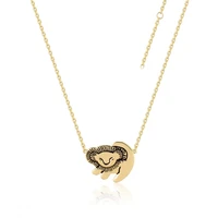 harong simba necklace women choker lion king gold matata kids cartoon movie trendy jewelry necklaces women gift accessories