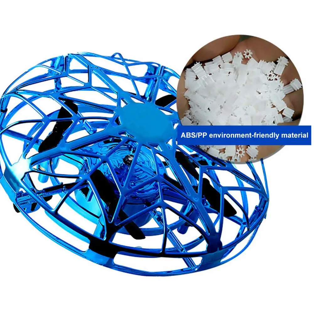 

Mini RC Drone LED Lights 5 Induction Helicopter USB Flying Saucer Kids Educational Toys for Children Gifts