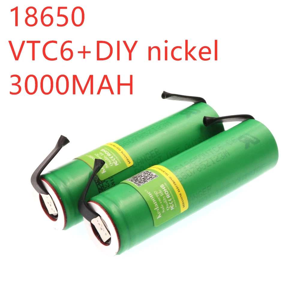 Оригинальный VTC6 3 7 в 3000 мА/ч 18650 литий ионный аккумулятор 30 А разряд для Sony US18650VTC6