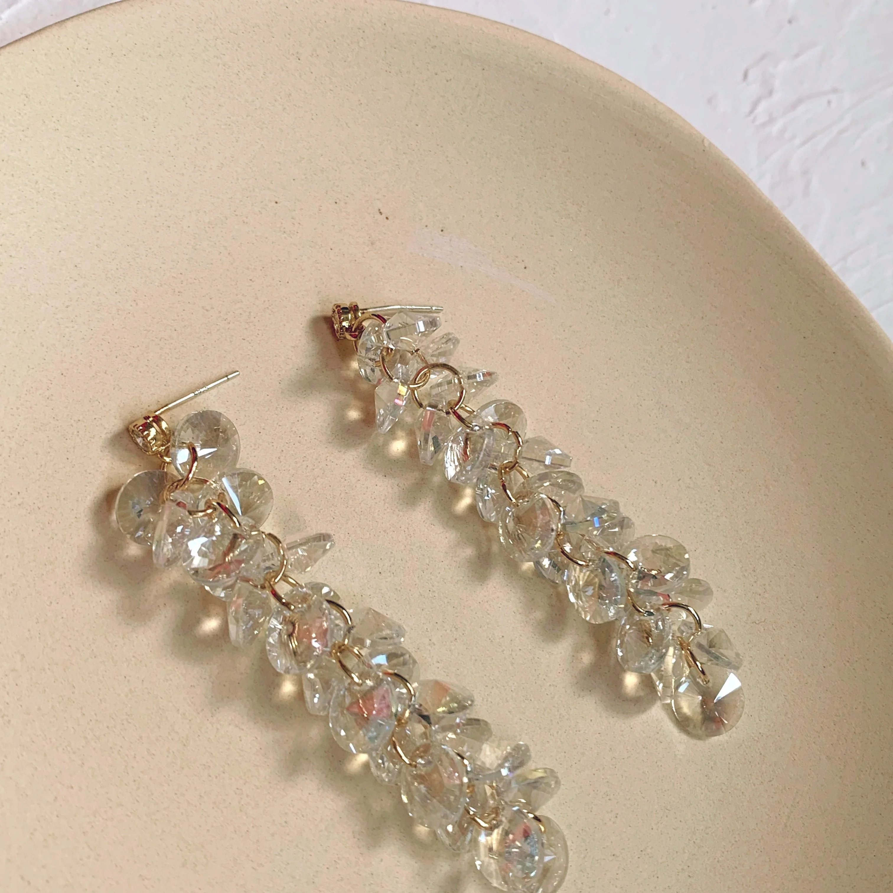 Neatear 2019 длинные корейские женские темпераментные простые Кристальные Роскошные