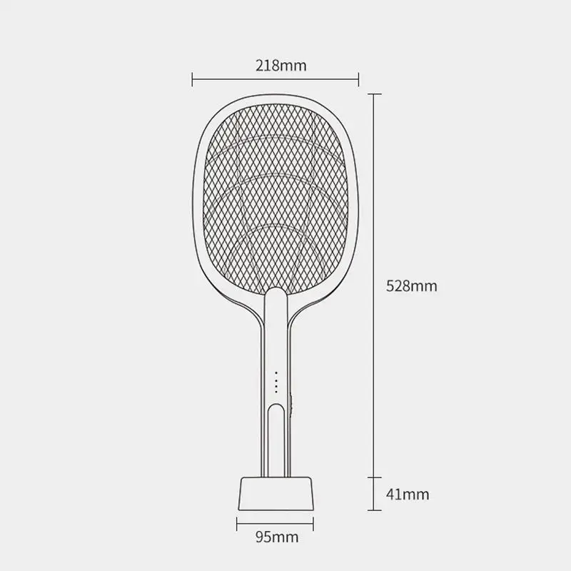 

Hot Sale 3000V Electric Insect Racket Swatter Zapper USB 1200mAh Rechargeable Mosquito Swatter Kill Fly Bug Zapper Killer Trap