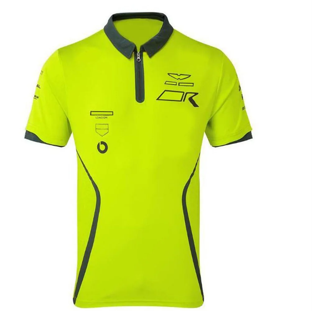Enlarge Formula One Team Short Sleeve Polo Shirt Lapel Sport Shirt Quick Dry Breathable Custom Racing Suit 2021f1