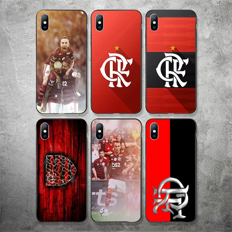 Чехол Rafinha для iphone XR 11 Pro XS Max X 5 5S силиконовый матовый чехол DIY Фламенго RJ FC 7 8 6 S Plus