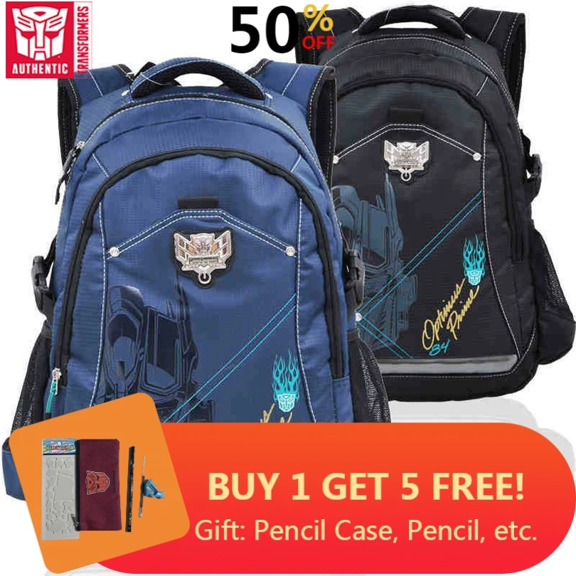 Детский водонепроницаемый рюкзак трансформеры школьный портфель с анимэ для