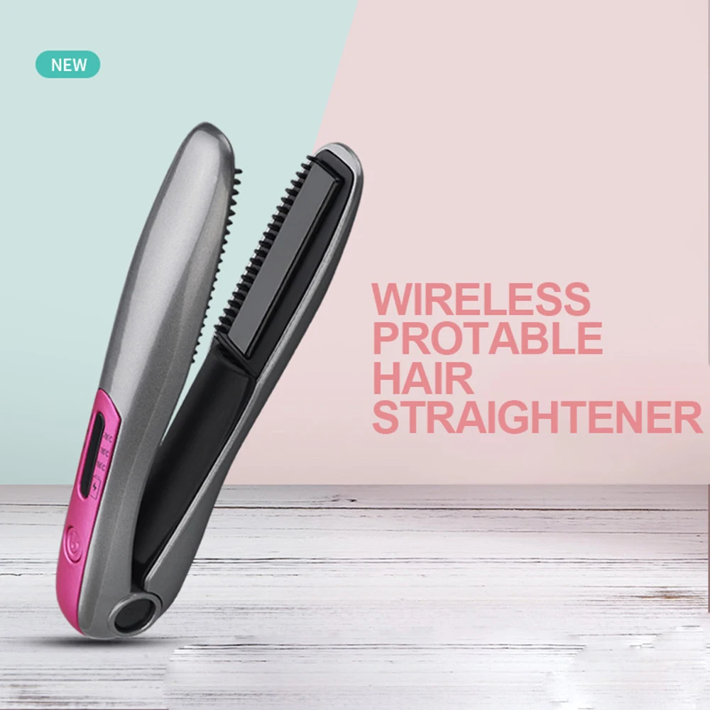 Мини плоский утюжок USB для путешествий перезаряжаемый выпрямитель волос