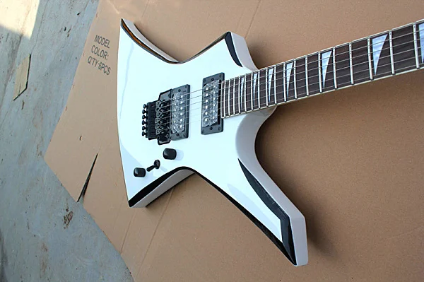 Jackson KE2 Келли электрогитара Джексон индивидуальная магазин RR гитара белый Джексон келли KE 2 с черные края гитары