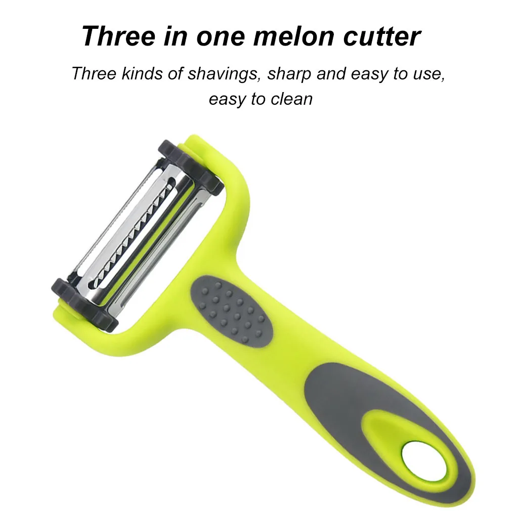 

1Pcs 3 in 1 Julienne Vegetable Peeler - Citrus Fruit Peeler for Orange Lemon Cocktails - Carrot and Potato Peeler