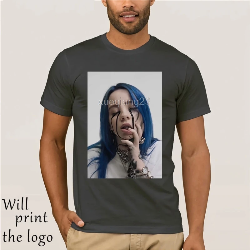 Voltreffer Billie Eilish Vintage T Camisa de manga corta Camisetas cuello redondo nueva pareja es | Мужская одежда