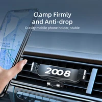 car phone holder for peugeot 2008 car air vent clip mount mobile phone holder cell phone stand support for iphone for samsung