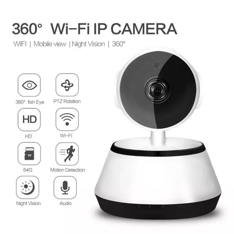 HD 1080P IP камера, беспроводная камера наблюдения, ночное видение, Двусторонняя голосовая камера 2,4 ГГц, Wi-Fi, для помещений, умный дом, безопасность, детский монитор