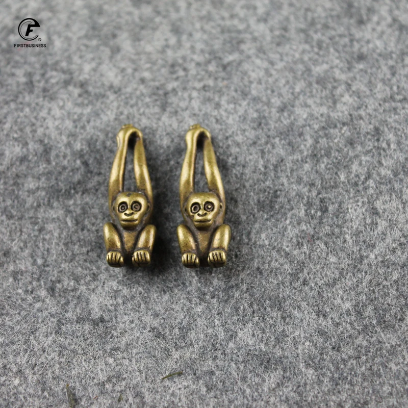 

Медная мини-Статуэтка обезьянки, игрушечные фигурки, украшения для домашнего декора, аксессуары для гостиной, латунная статуэтка животного...