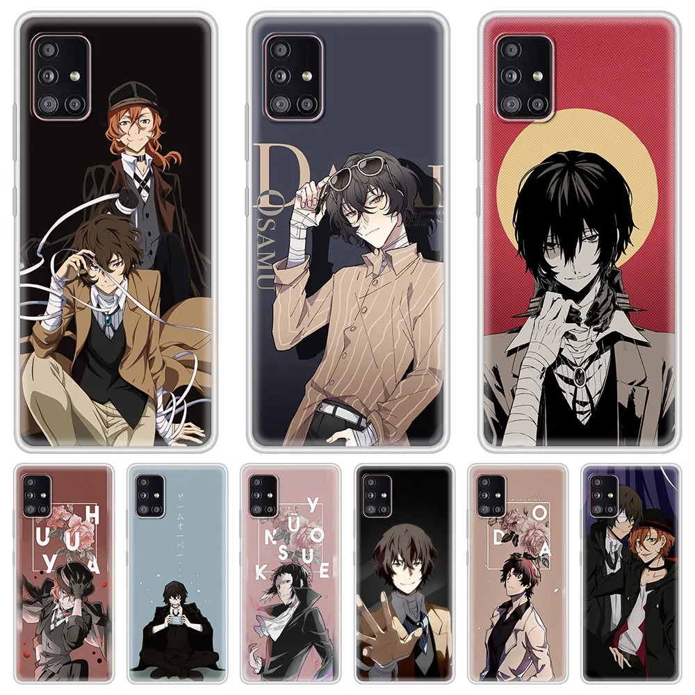 

Bungou Stray Dogs Anime Phone Case For Samsung Galaxy A51 A50 A71 A21s A31 A41 A10 A20 A70 A30 A12 A02s Soft TPU Cover Coque
