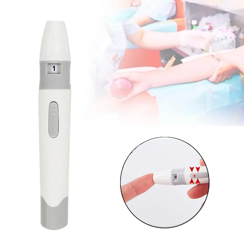 

Ручка в форме ланцета удобное устройство для сбора крови для диабетиков 5 регулируемая глубина