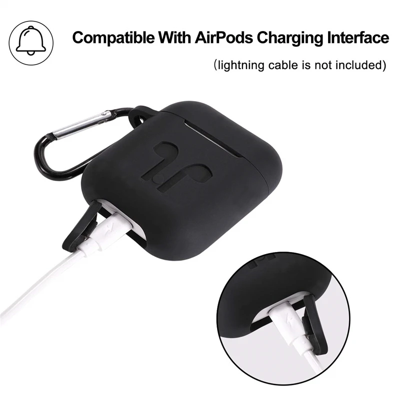 4 в 1 силиконовый чехол для наушников защитный проводные наушники ремешок Apple Airpods