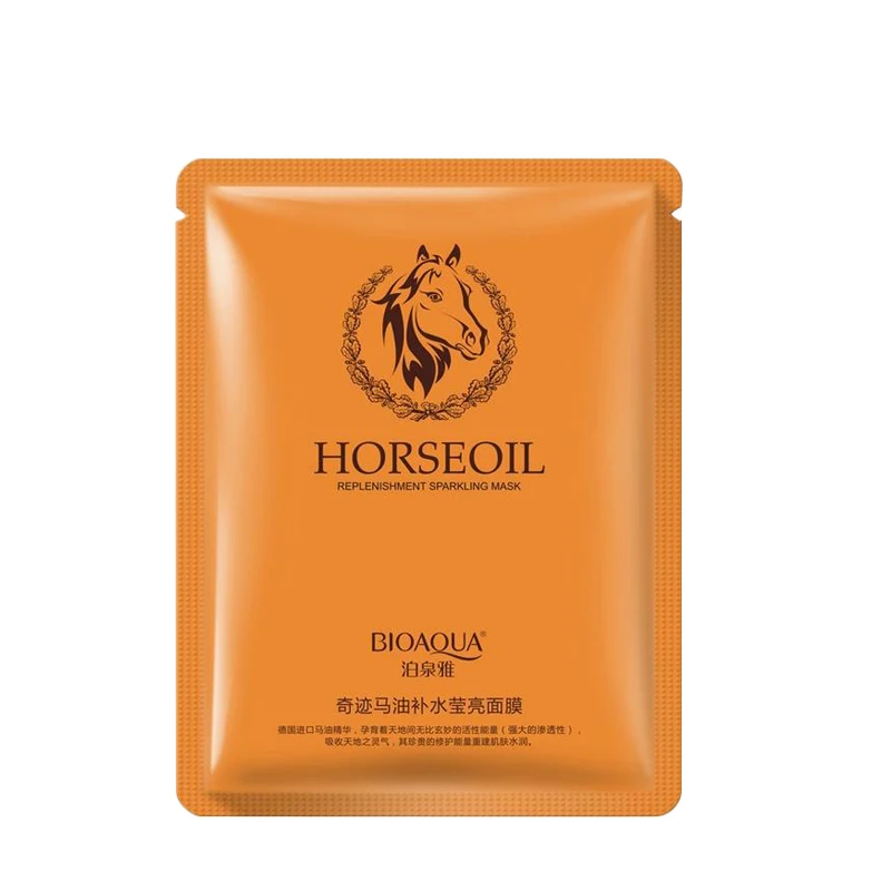 Корейские листовые маски женские лошадиные масла крем для отбеливания кожи