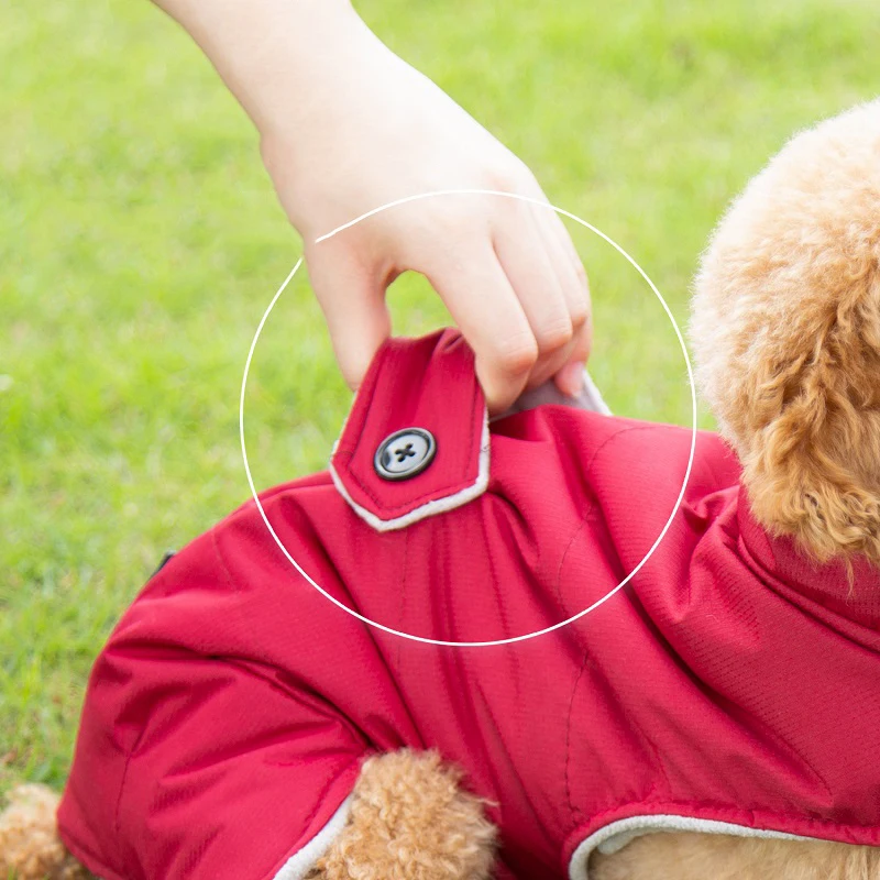 Warm Small Dog Clothes Winter Waterproof Coat Cotton plus Fleece Pet doggie Clothing Vest Puppy Jacket For Medium Dogs | Дом и сад