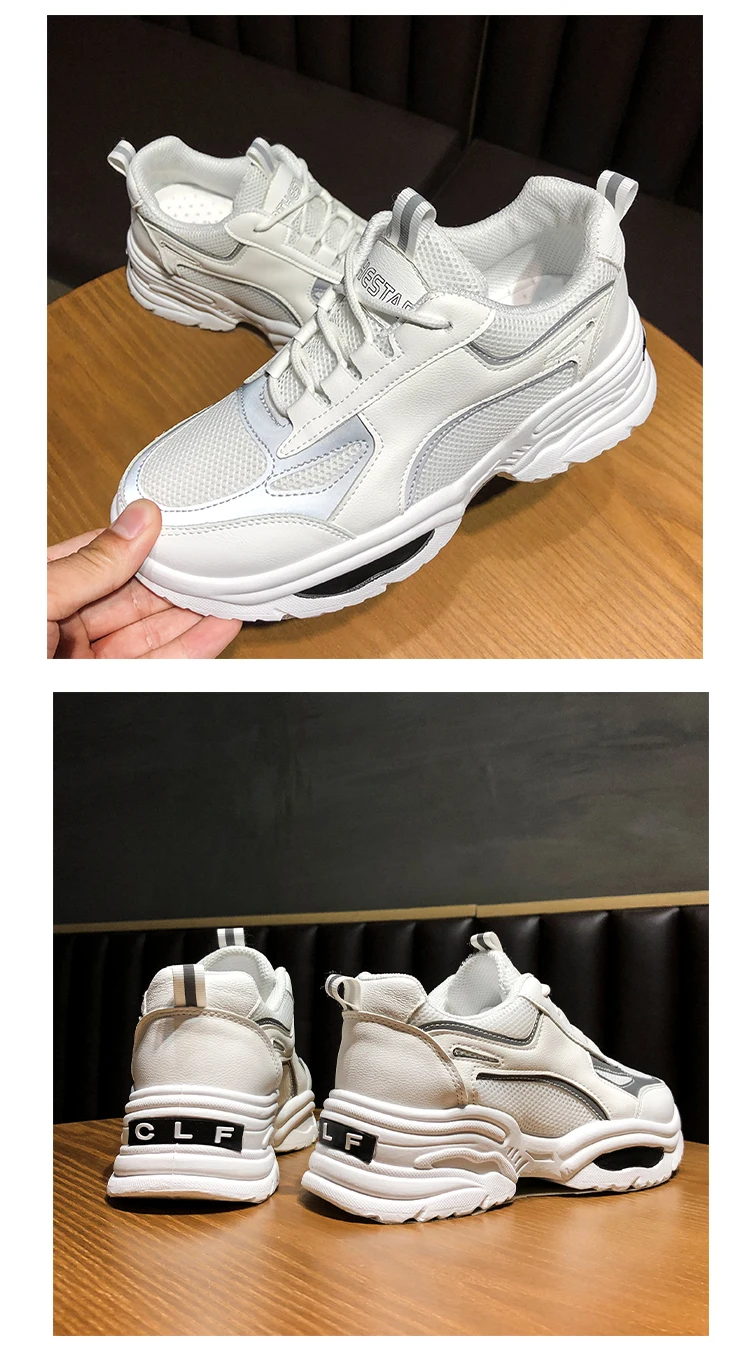 Size36-42; Новинка года; модная женская обувь; сезон весна-осень; женская повседневная обувь; женские спортивные кроссовки на высокой платформе; Цвет черный, белый
