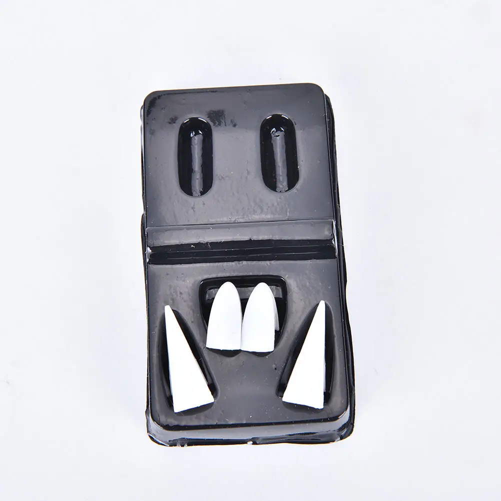 4 шт. Зубы вампира на Хэллоуин реквизит для съемки фильмов косплея ужасная