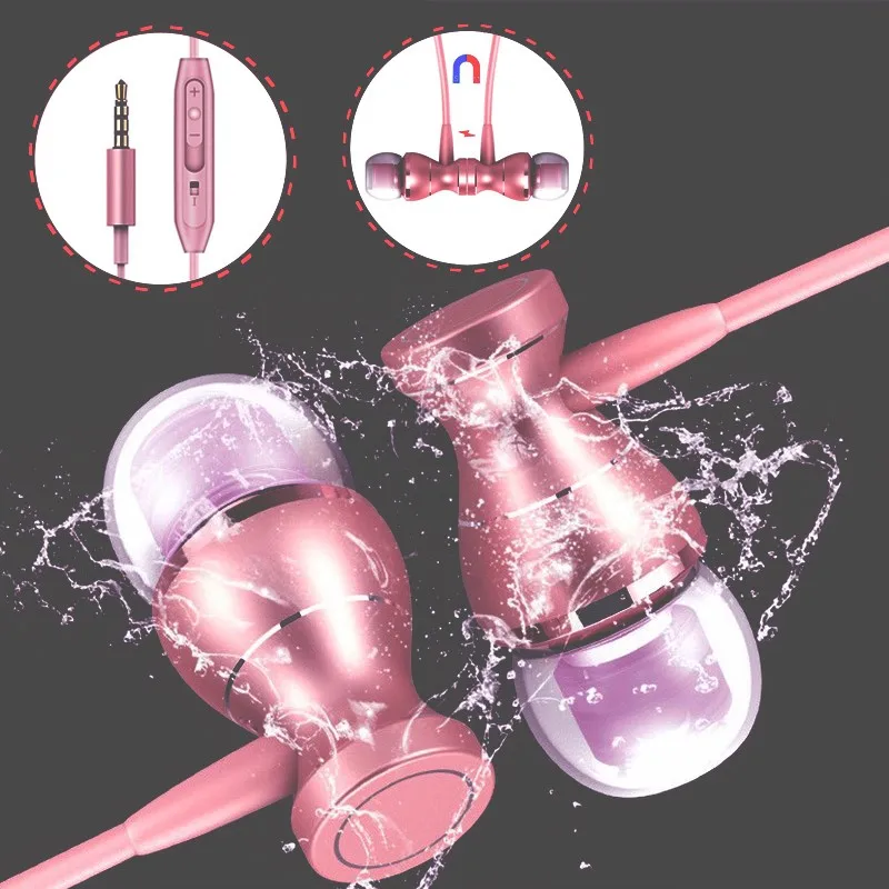 Проводные наушники вкладыши с микрофоном для телефона HT16 HT20 HT27 HT30 HT50 HT37 Pro 3