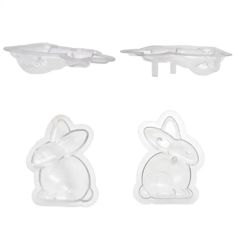 

Easter Rabbit Fondant Mold Silicone Baking Pudding Clay Dessert Molds Mold Candy Gumpaste Bunny Decorating Chocolate Cake M Y2P3