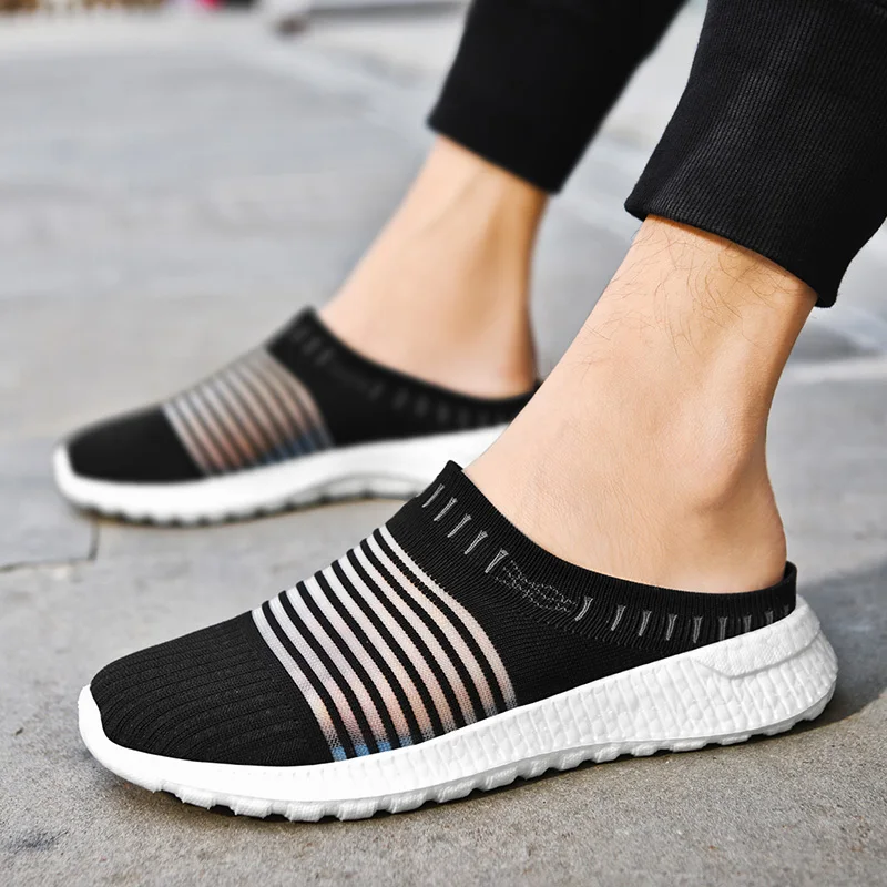 

Women's Casual Shoes New Half Drag Couple Breathable Shoes Men Fashion Sneakers Super Light Big Size Shoes Zapatos De Hombre