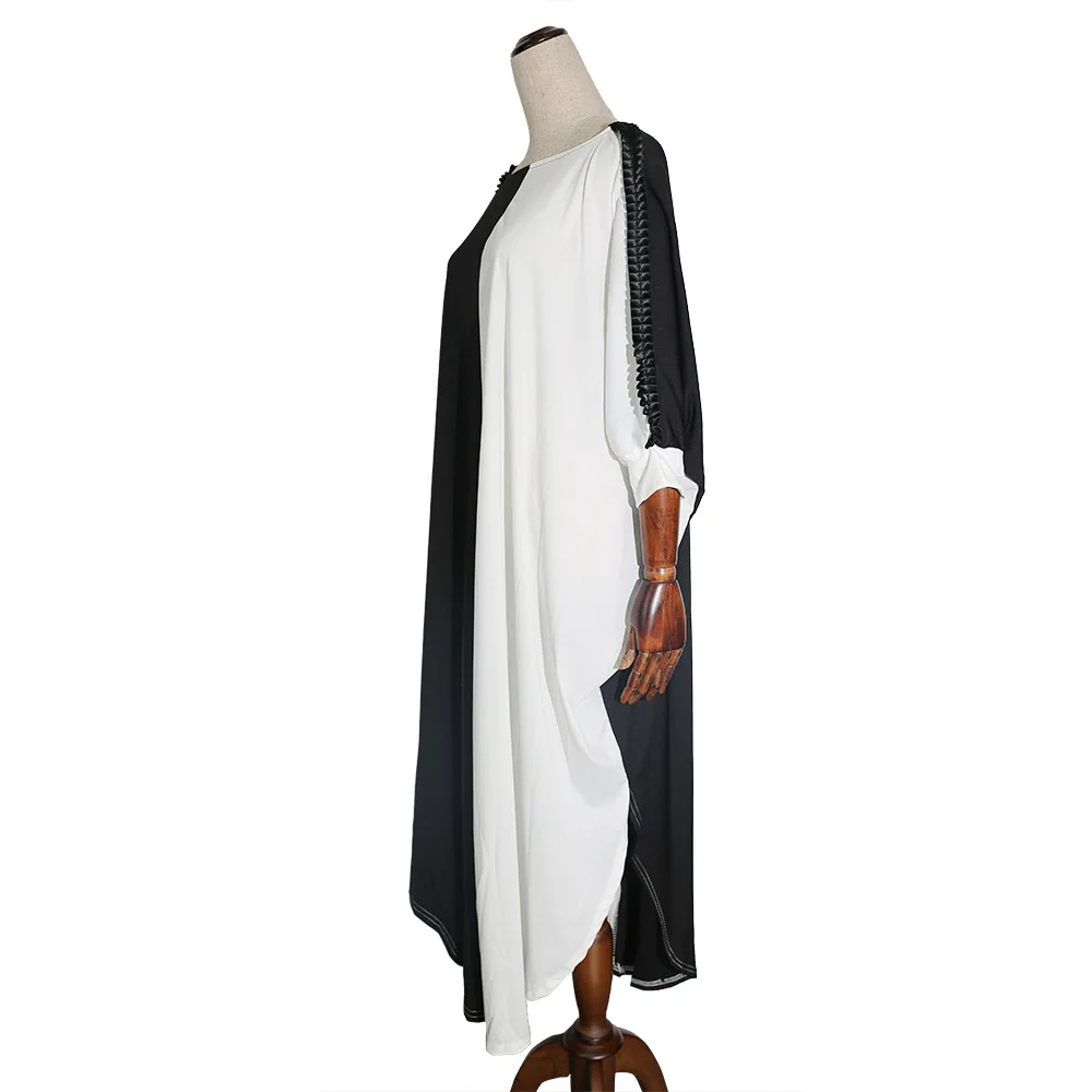 

Arabic Muslim Dress Women Bat Sleeve Folk Dashiki Plus Size Moroccan Kaftan Traje Africano Mujer Robe Islamic Clothing Abaya