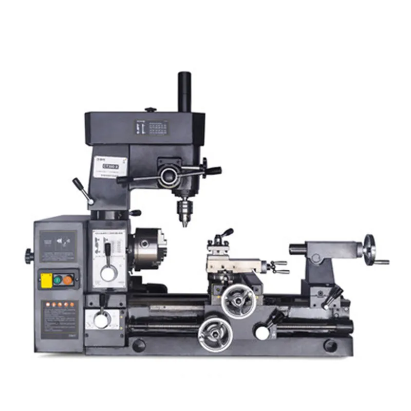 

CE Multi-Function Lathe Car Drilling and Milling Three-in-One Machine Tools Turning and Milling Composite Horizontal Lathe 220V