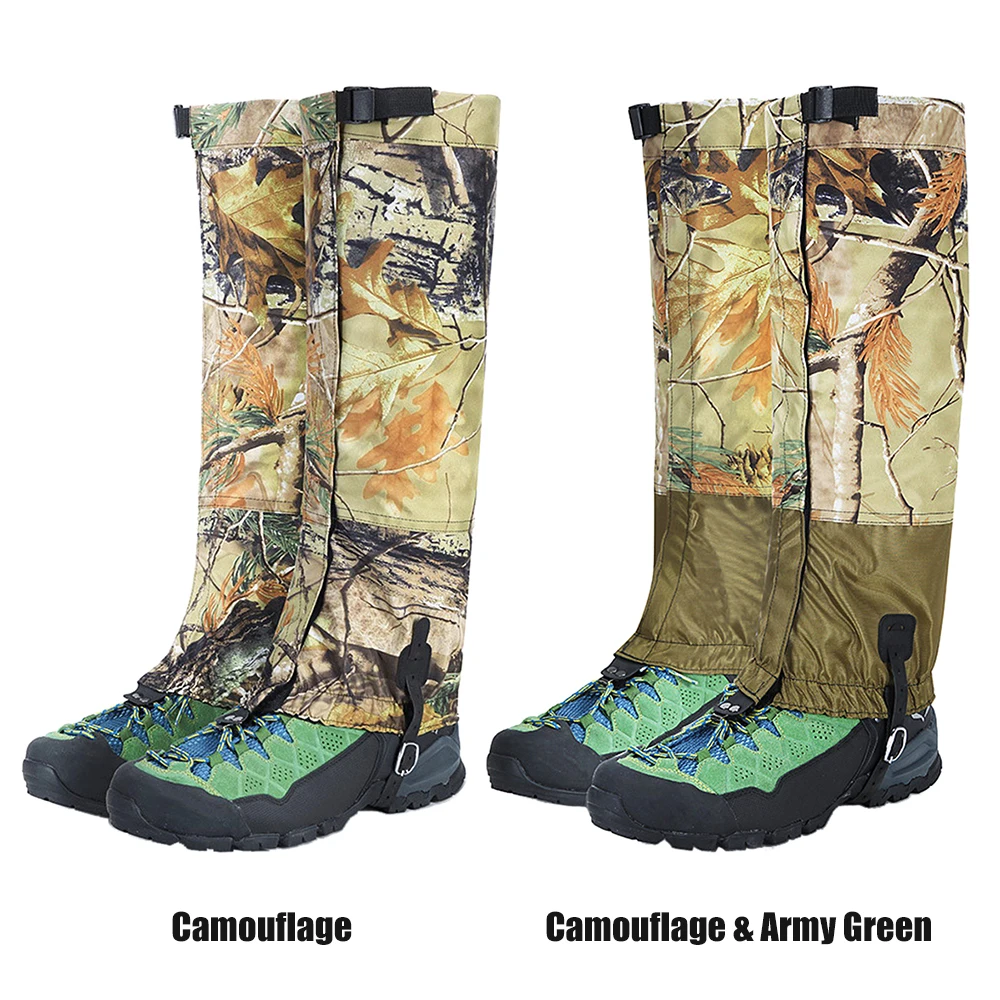1 пара Зимние гетры длинные камуфляжные защита ног водонепроницаемые дышащие для