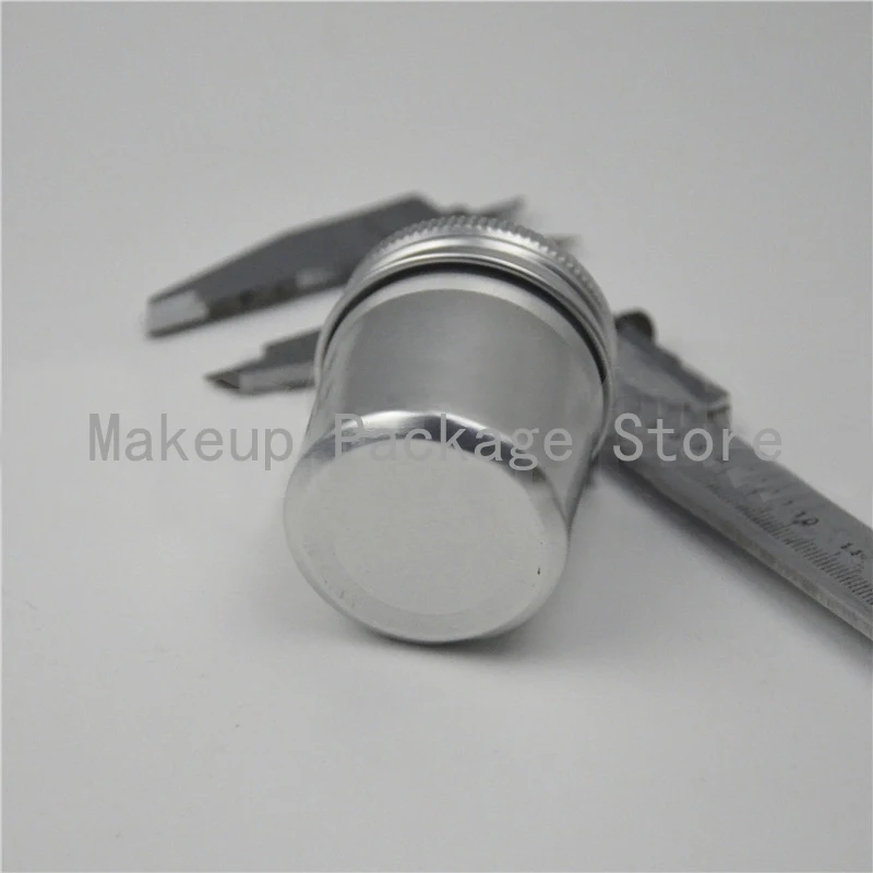 

50g 100pcs/lot Refillable empty round aluminum tin cans bottle Wide 41 high 52 cosmetic container box aluminum jar