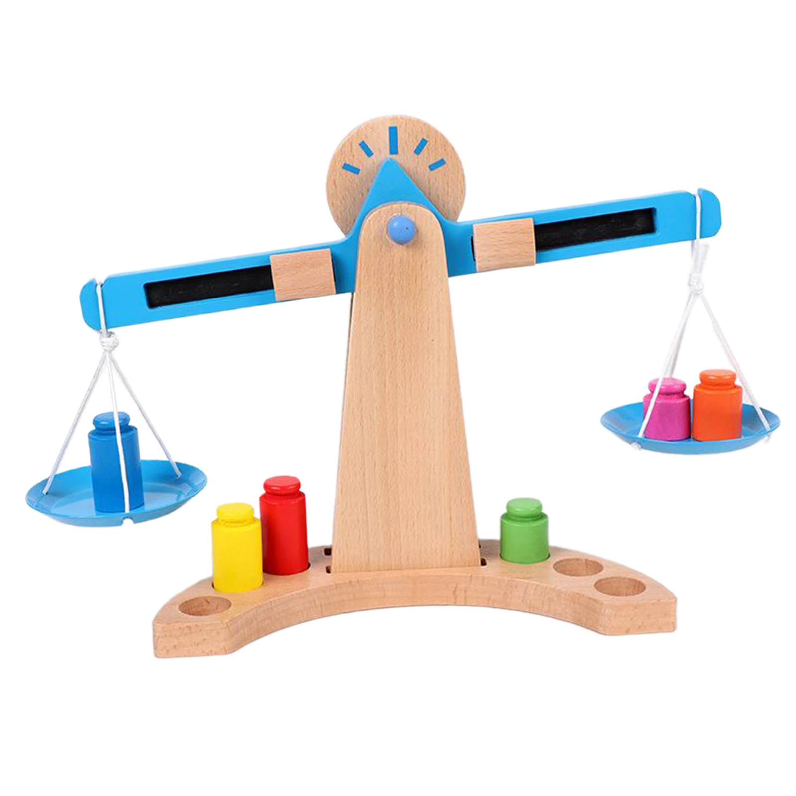 

Деревянные весы Монтессори, математические игрушки, весы, сенсорные Ранние обучающие игрушки для детей, малышей