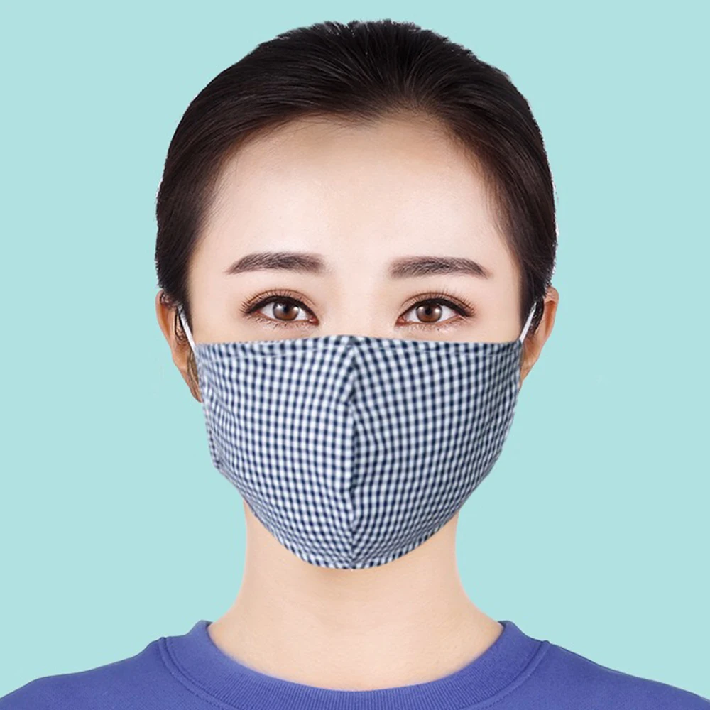 1 шт. многоцветная хлопковая маска для рта PM2.5 черная защиты от пыли фильтр с