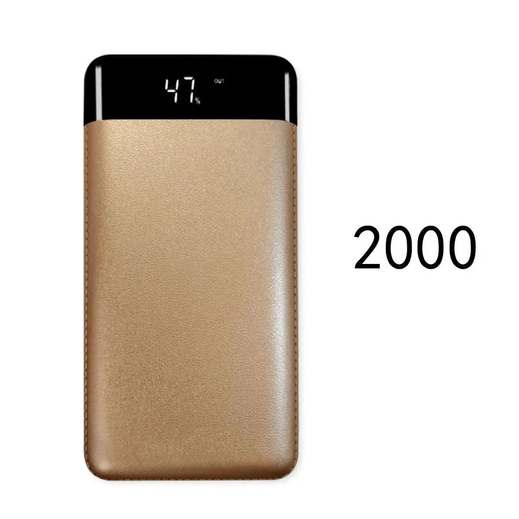 10000 мАч/20000 мАч Внешний аккумулятор Двойной USB с светодиодный фонарик Мобильный