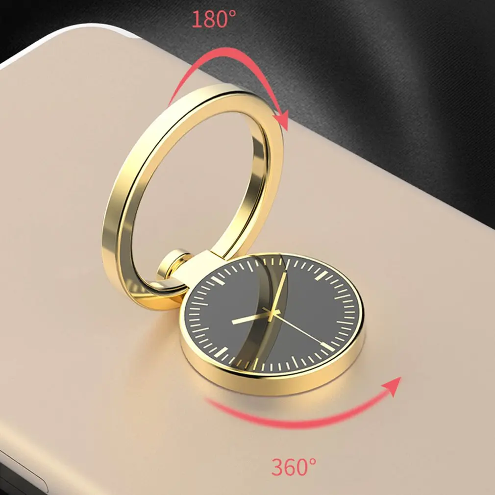 360 Degree Rotation Phone Stand Holder Round Shape Zinc Alloy Watch Decoration Finger Ring For Smartphones | Мобильные телефоны и