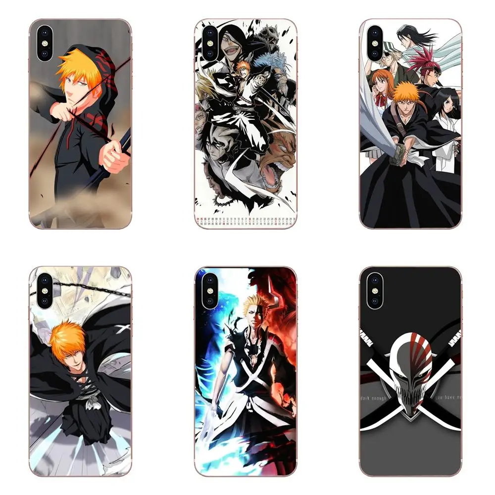 Новый черный чехол для телефона японский аниме отбеливатель Kurosaki Ichigo Huawei P7 P8 P9 P10