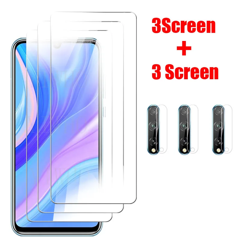 Защитное стекло с полным покрытием экрана для Huawei Y8p Y 8 P, закаленное стекло, пленка для защиты объектива камеры wuawei 8 P AQM-LX1 6,3 "huawai