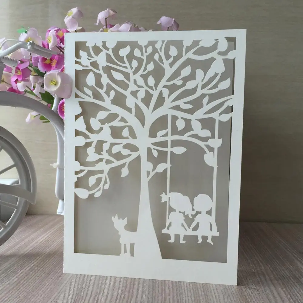 30 шт. синие белые золотые красные открытые для влюбленных лазерная резка